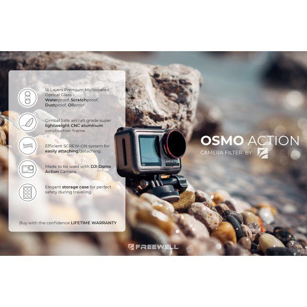 Freewell Night Vision (lichtvervuiling) filter voor DJI Osmo Action