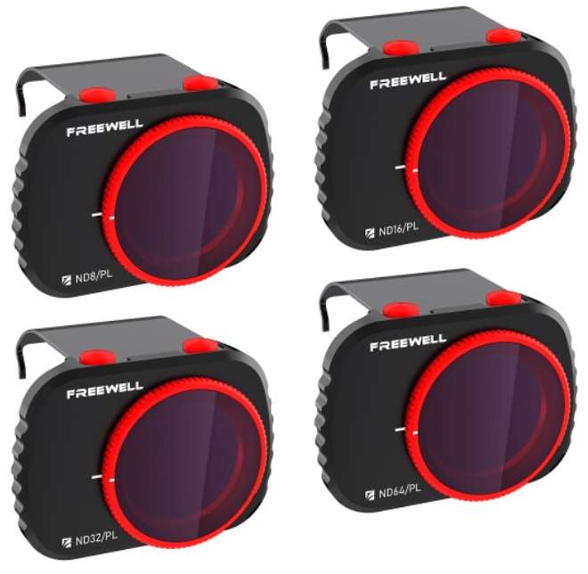 Freewell DJI Mini (1&2) Bright Day Filter set ND/PL 8-16-32-64 (4 stuks)