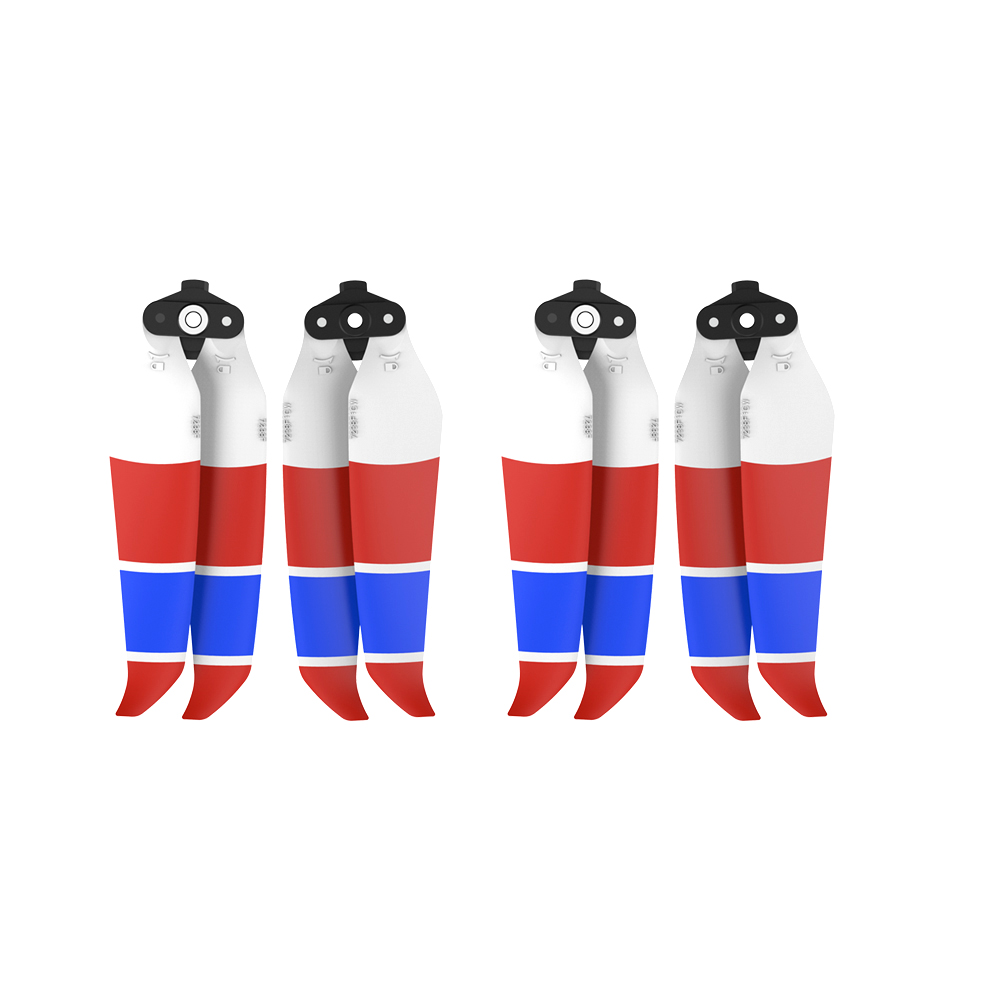 50CAL DJI Air 2 / 2S 7238F Low Noise Props (2 pairs) red / blue