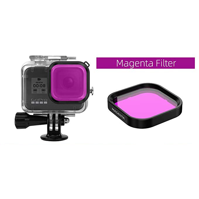 50CAL GoPro Hero 8 60m underwater waterproof case + filters (3 pcs) + floating handle