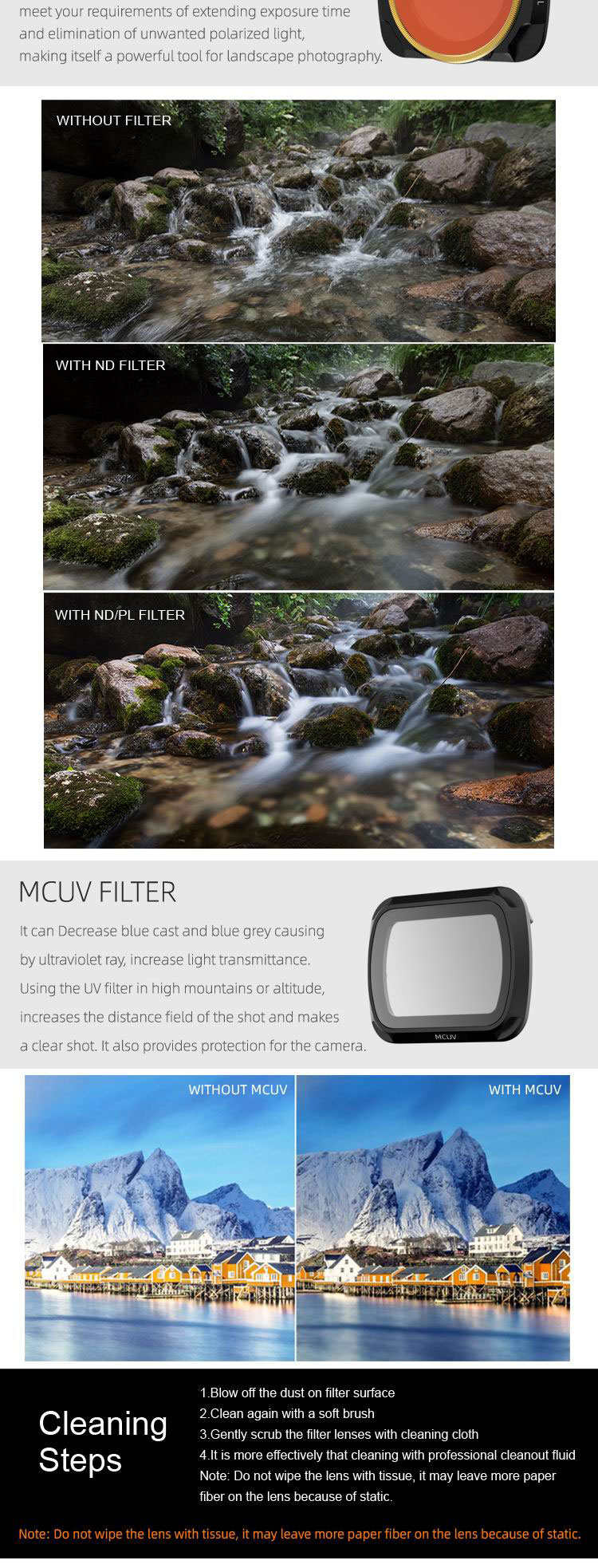 50CAL Mavic Air 2 CPL camera lens filter