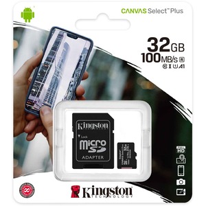 Fast Kingston 32GB microSD card [70MB / s writing] incl SD adapter