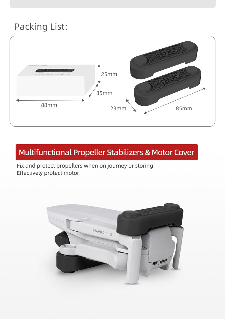50CAL DJI Mini 2 Propeller Stabilizers & Motor Covers (2 stuks) kopen