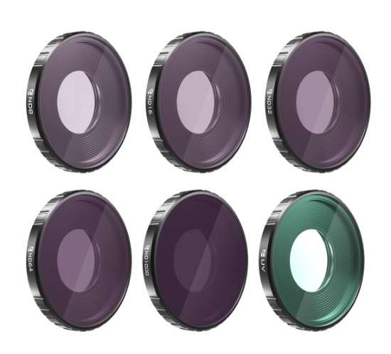 Freewell DJI Osmo Action 3 All Day Filter Set - ND8,16,32,64,1000 & UV