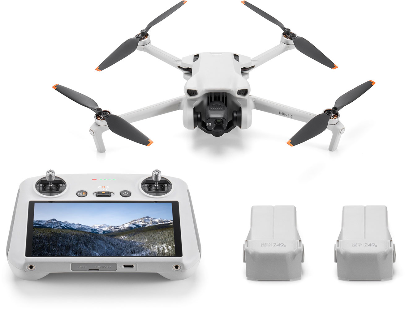 Negende En Op tijd DJI Mini 3 Fly More Combo (DJI RC) (GL) (Met Scherm) kopen? Vóór 22.00  besteld, morgen in huis