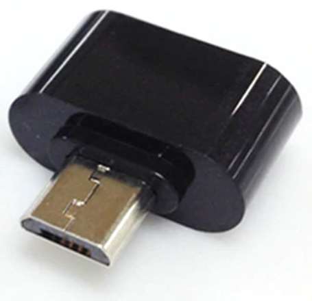 50CAL OTG adapter Micro-USB-B naar USB-A female (zwart)