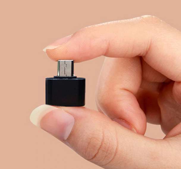 50CAL OTG adapter Micro-USB-B to USB-A female (black)