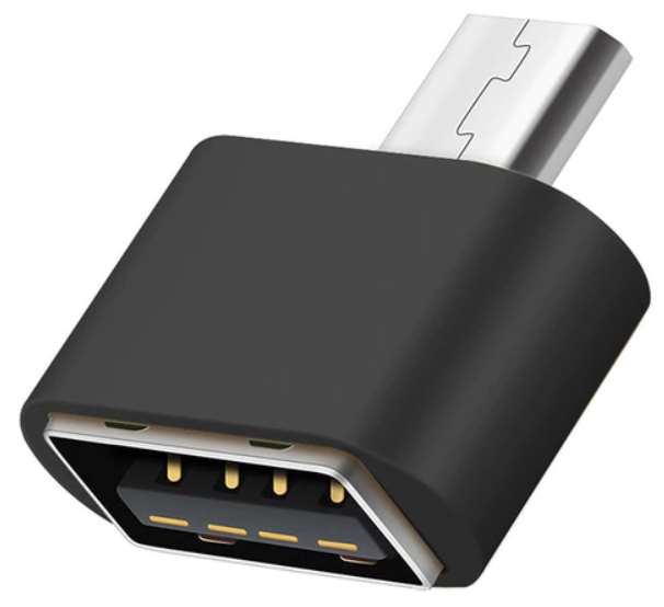 50CAL OTG adapter Micro-USB-B to USB-A female (black)