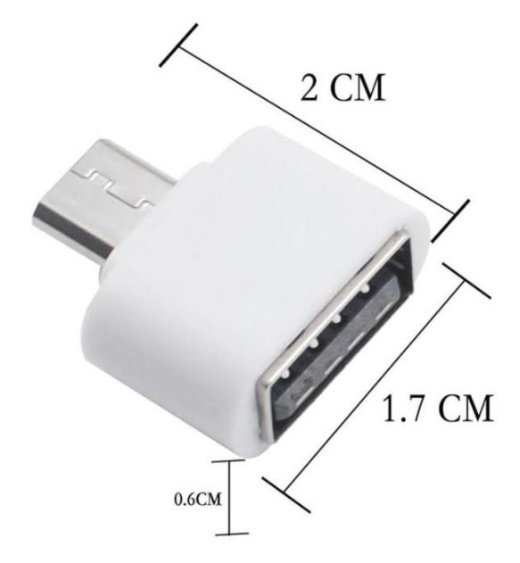 50CAL OTG adapter USB C to USB-A female (white)