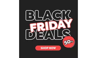 Black Friday promotions with 50% discount