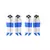 50CAL DJI Air 2 / 2S 7238F Low Noise Propellers (2 paar) blauw