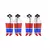 50CAL DJI Air 2 / 2S 7238F Low Noise Props (2 paar) rood / blauw