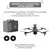 50CAL Mavic 3 Drone Light + houder voor sportcamera