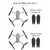 50CAL Low-Noise Drone Propellers Silver Tip for DJI Air 3 (1 Pair / 2 Propellers)