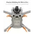 50CAL Landing Gear for DJI Mini 4 Pro - Raised Spider Landing Gear