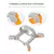 50CAL Landing Gear for DJI Mini 4 Pro - Raised Spider Landing Gear