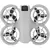 50CAL Propeller Guards – 360° antibotsingsring voor DJI Neo FPV-drone (zwart)