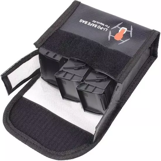 50CAL DJI Mavic Air Large LiPo accu battery safe bag (3 accu's)