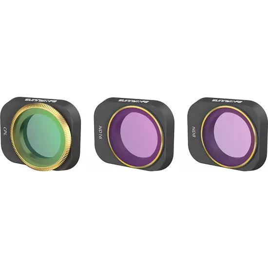 50CAL DJI Mini 3 / Pro Drone Camera Lens Filter Set CPL+ ND8+ ND16