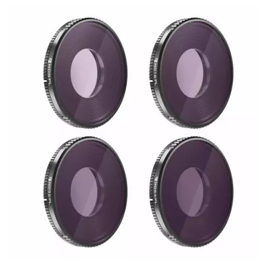 Freewell DJI Action 3 Drone Camera Lens Filter Set ND8/PL, ND16/PL, ND32/PL, ND64/PL.
