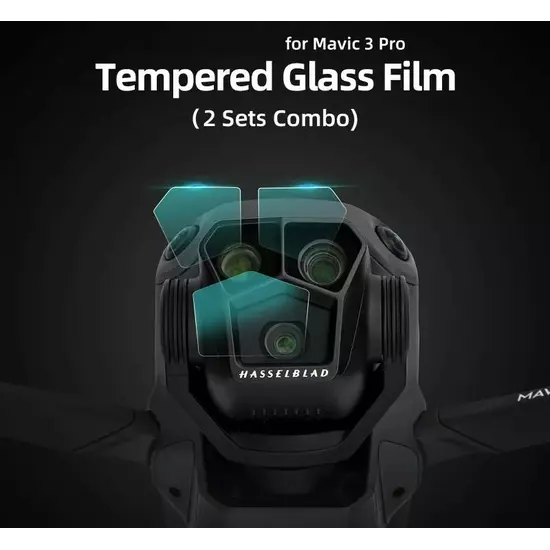 50CAL ArmorShield Tempered Glass Combo für Mavic 3 Pro Gimbal-Kameraobjektiv
