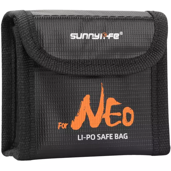 50CAL LiPo Safe Bag – Explosion-Proof Protective Bag for 3 DJI Neo FPV Drone Batteries