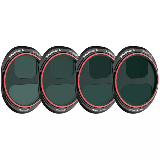 Freewell Split ND/PL Filters Bright Day 4-delige Set voor DJI Mavic 4 Pro drone